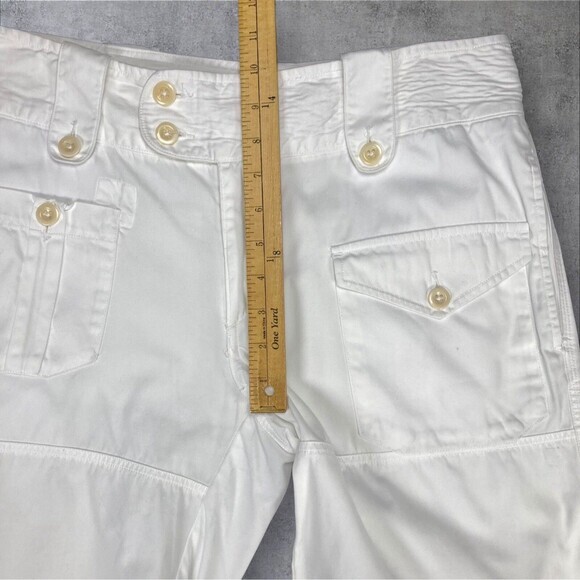 Ralph Lauren Sport Cargo Shorts Womens Sz 6 White Summer Travel Coastal Vacation - Picture 10 of 12